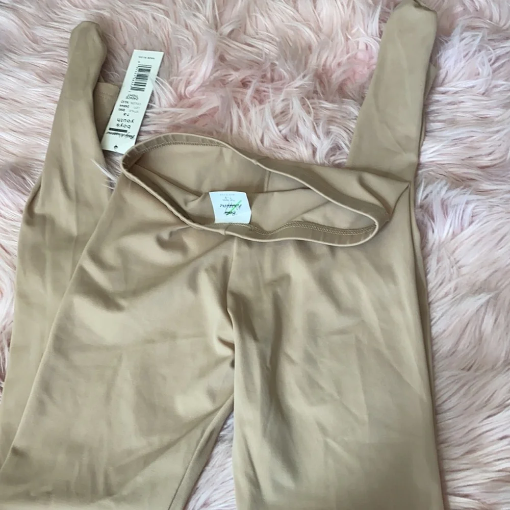 NWT Body wrappers boys youth nude dance tights - Picture 2 of 2